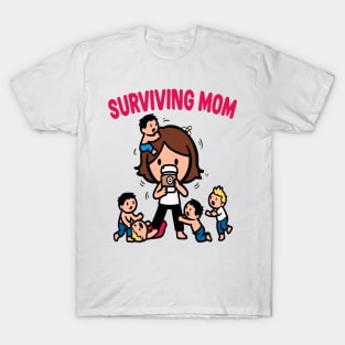Chaotic Mom Life Survival T-Shirt